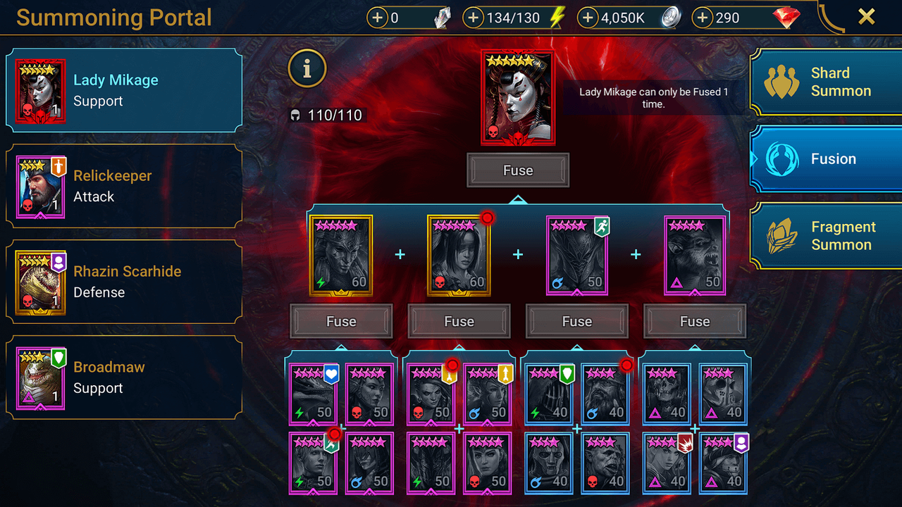 Mythic summon