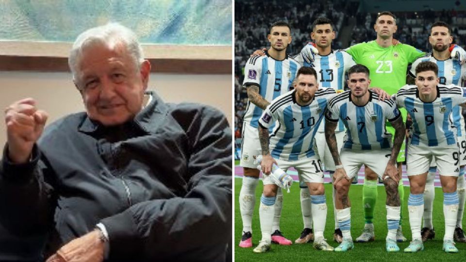 AMLO manda su apoyo a Argentina, previo a la Final del Mundial de Qatar 2022