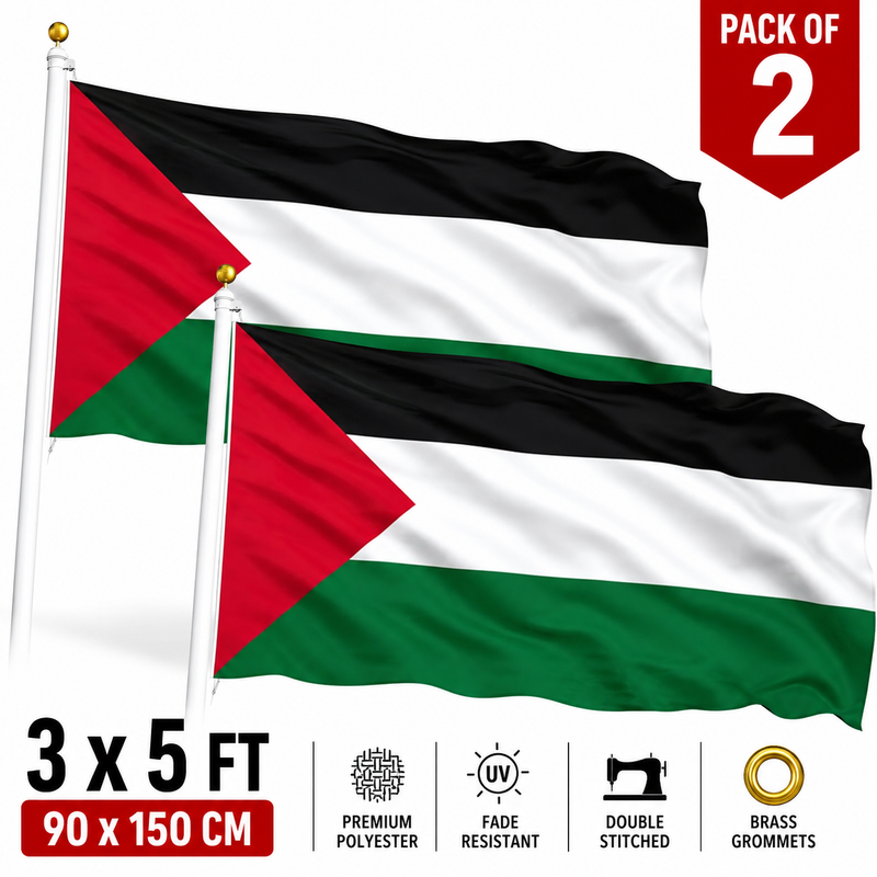 Palestine Flag Pack of 2