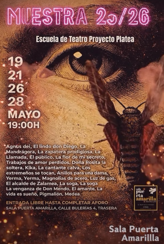 Muestra 25/26 de la Escuela de Teatro Proyecto Platea