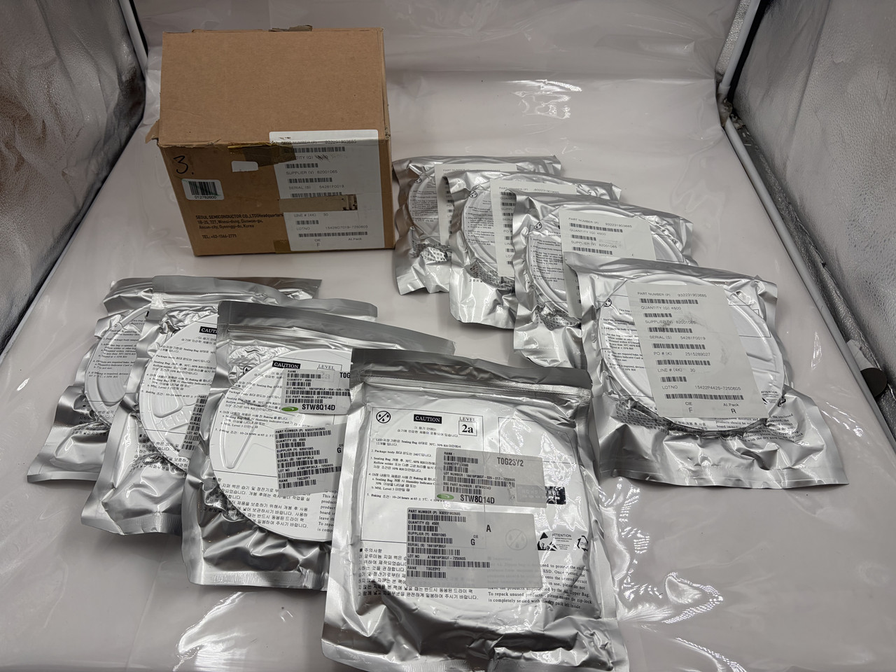 LOT OF 8 SEOUL 4500 STW8Q14D REEL HIGH POWER LED'S WHITE 5630D 3V