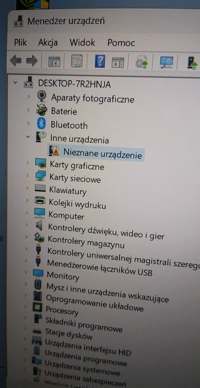 Nieznane urządzenie