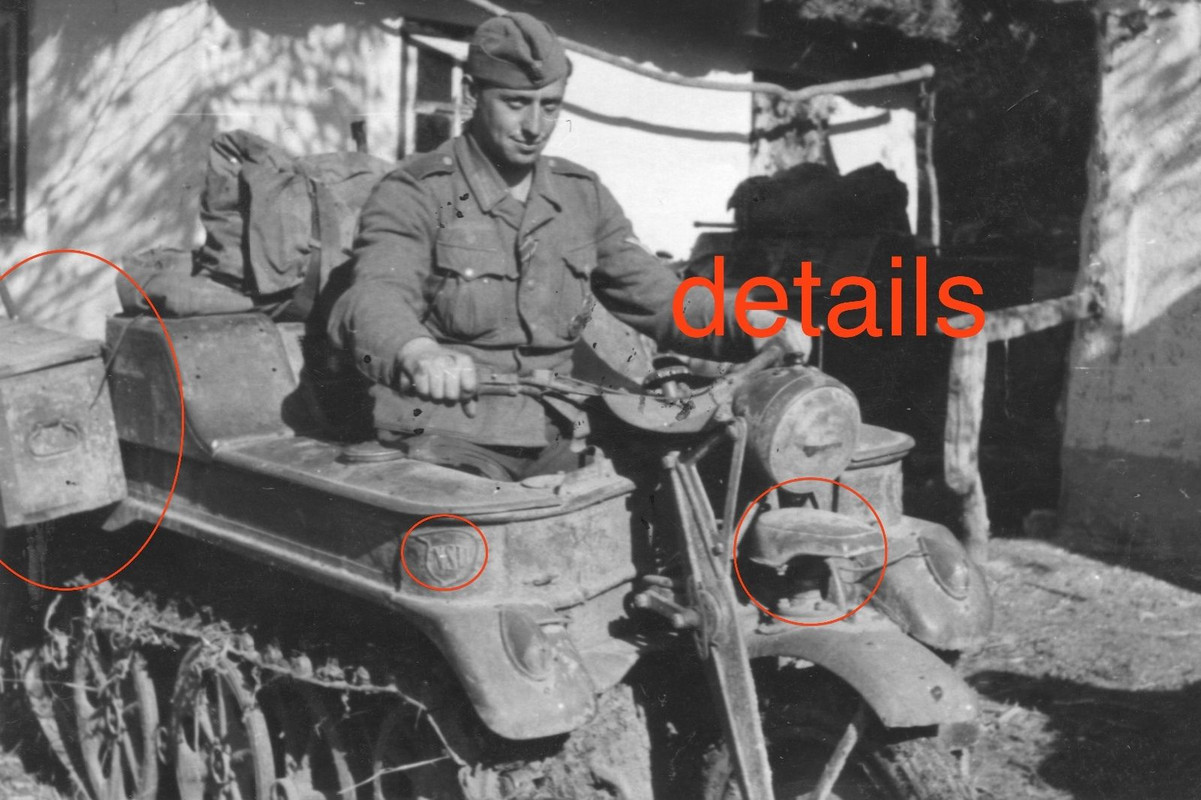 NSU KETTENKRAD März 1944 mit seitlichem Staukast