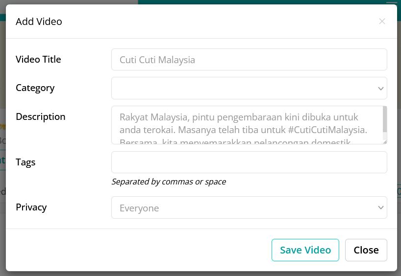 Save videos