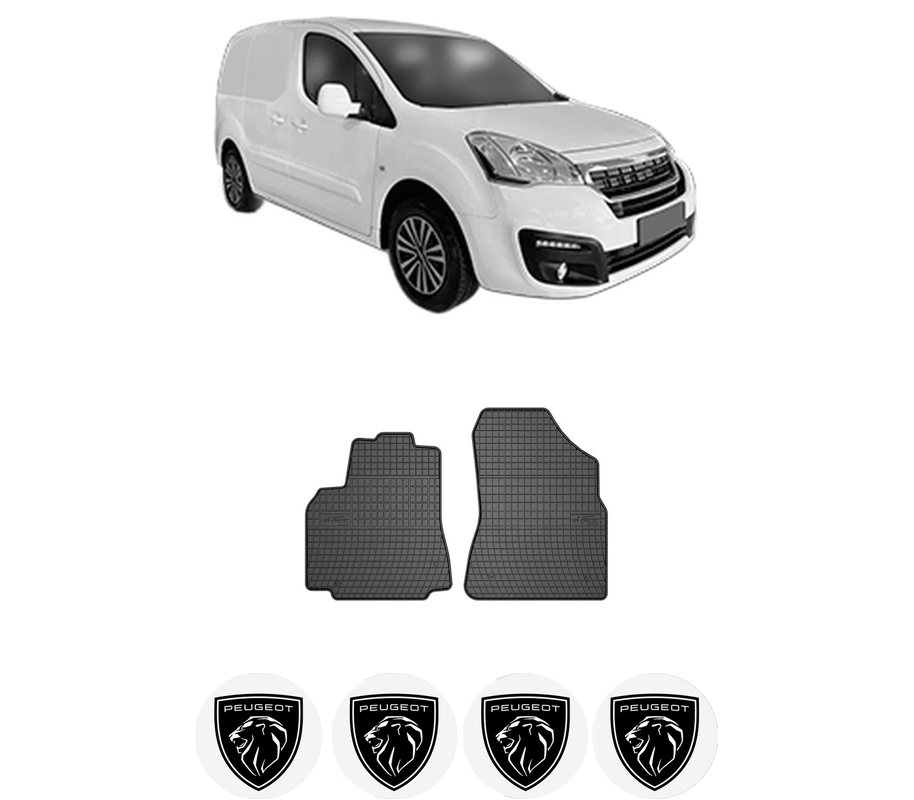 Set covorase presuri PEUGEOT PARTNER ORIGIN MPV (G_) din 2008-2013, auto, din cauciuc thermoplastic, 4 Stickere auto cu PEUGEOT