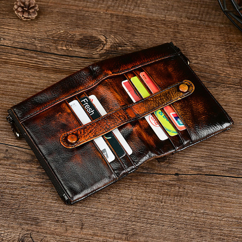 portofel de barbati pentru barbati portmoneu de piele naturala handmade lucrat manual cadou