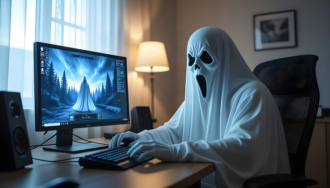 Ghosts doing ordinary things
