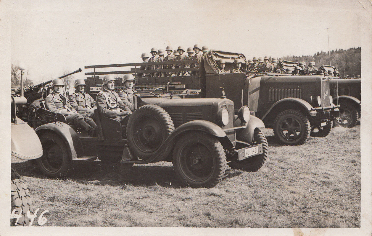 Wehrmacht Lastwagen LKW Kübelwagen PKW frühe Mod