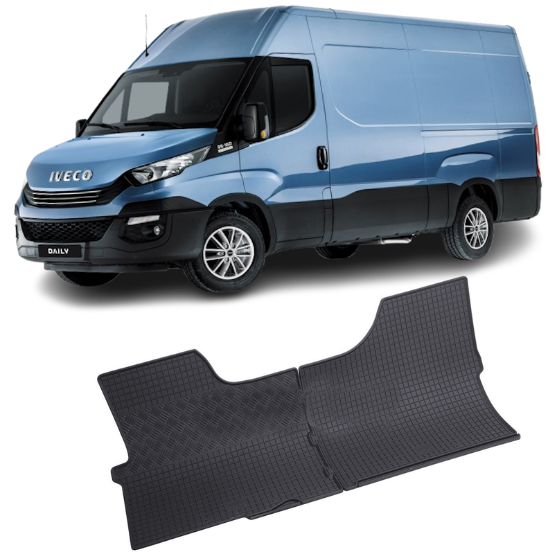 Set 2 covorase Iveco Daily 2/3M 2014-prezent, din cauciuc 100%, compatibile cu autoturismul IVECO Daily