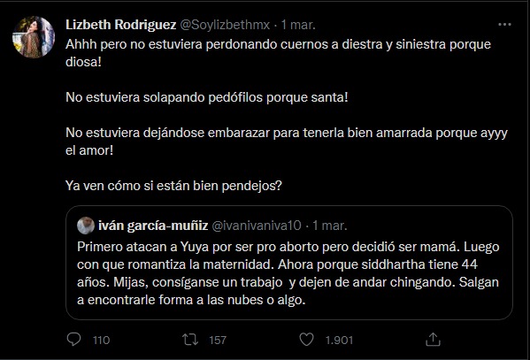 Lizbeth Rodríguez intenta defender a Yuya y termina atacando a Kimberly Loaiza