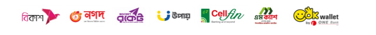 Secured Payment Methods - bKash, Nagad, Rocket, Upay, Visa, Mastercard, Binance