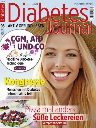 Cover: Diabetes Journal Aktiv gesund leben No 08 August 2022 Cover: Diabetes Journal Aktiv gesund leben No 08 August 2022