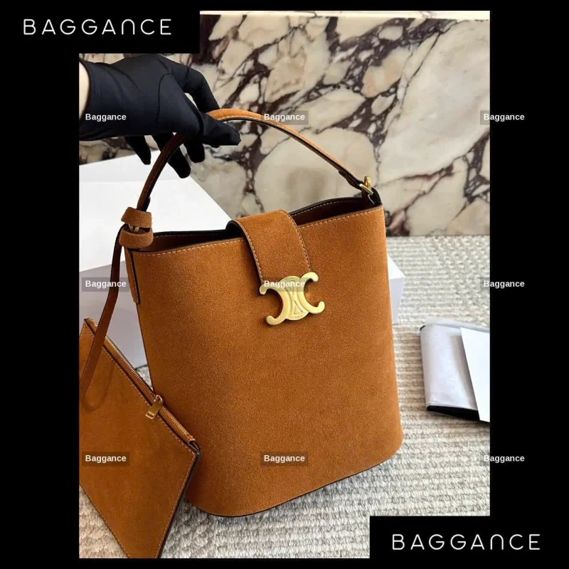 Celine Super Full Box Bucket Bag - Brown EVCEFW-007