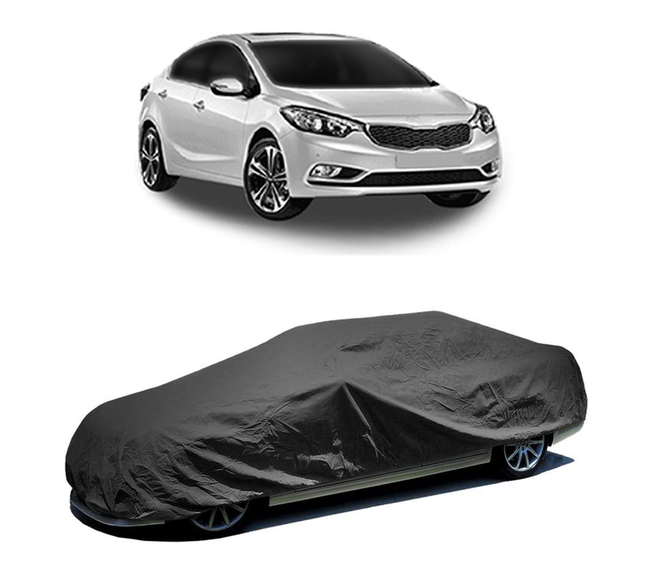 Husa tip prelata auto pentru KIA CERATO KOUP III (YD) 2013,culoare negru, material textil impermeabil, rezistanta la intemperii praf UV, CARPASSION Husa Protectie