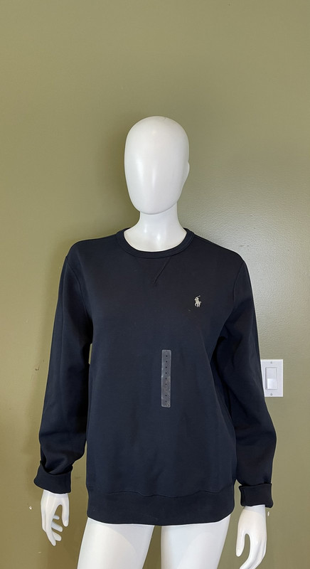 RALPH LAUREN NAVY CREW NECK SWEATER MENS MEDIUM 710735064002