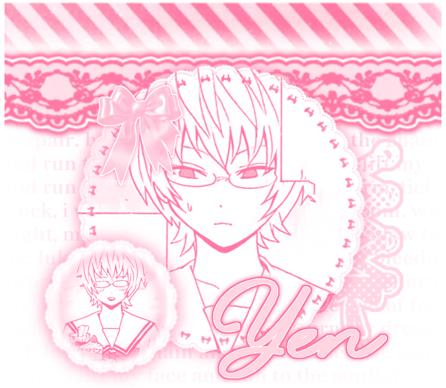 kuriko saiki graphic that says "yen"