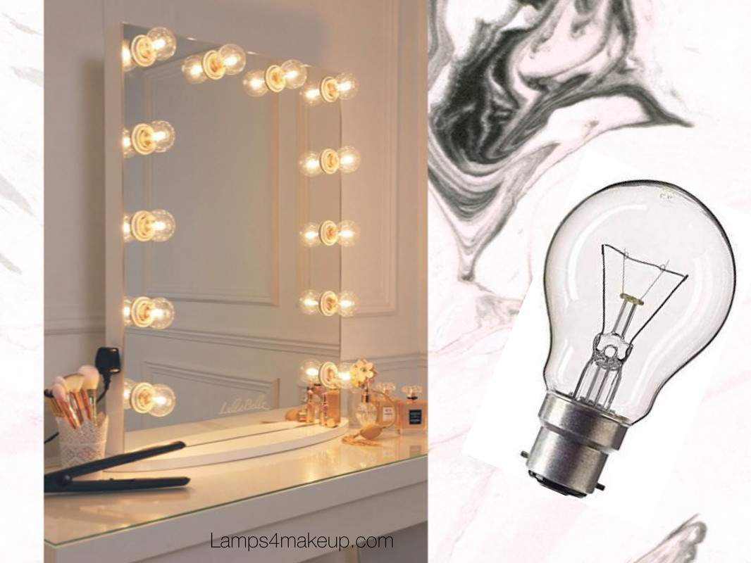 Types of light bulbs - Incandescent lamps - Lamps4makeup