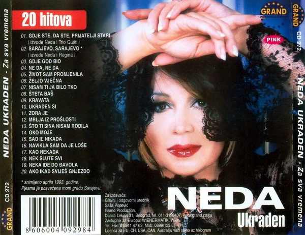 2Neda Ukraden-Za Sva Vremena-back