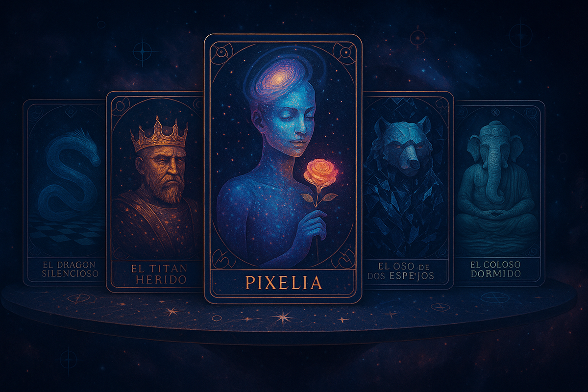 Carta del Tarot Geopolítico de Pixelia