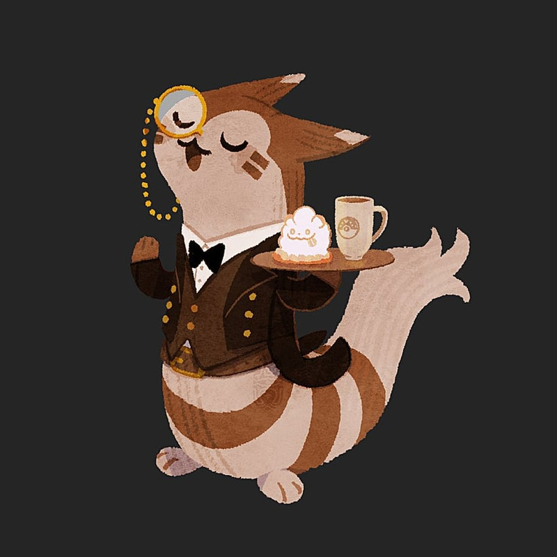 furret-and-swirlix-pokemon-drawn-by-kili