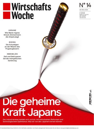 Cover: Wirtschaftswoche Magazin No 14 vom 28  M&auml;rz 2024
