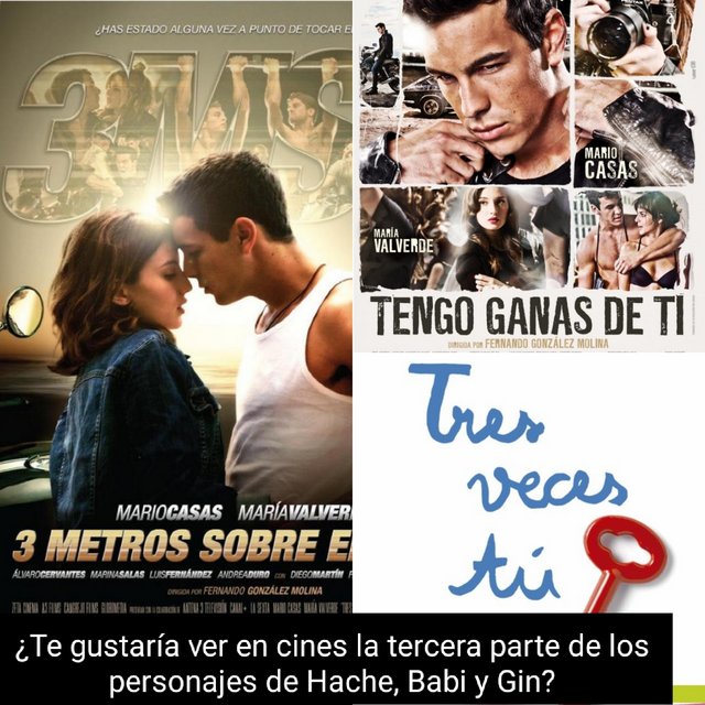 ¿SE ADAPTARÁ AL CINE LA NOVELA “TRES VECES TÚ”, TERCERA PARTE DE LOS TAQUILLAZOS “3 METROS SOBRE EL CIELO” Y “TENGO GANAS DE TI”?