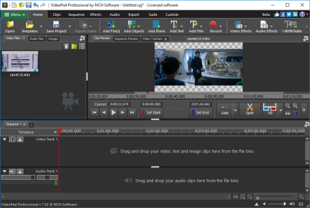 NCH VideoPad Video Editor Professional 7.39 Beta