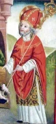 Nikolaus von Myra mit dem roten Bischofsmantel