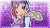 A purple stamp of Techna from Winx