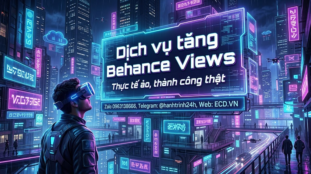 tăng behance views cao cấp cho project