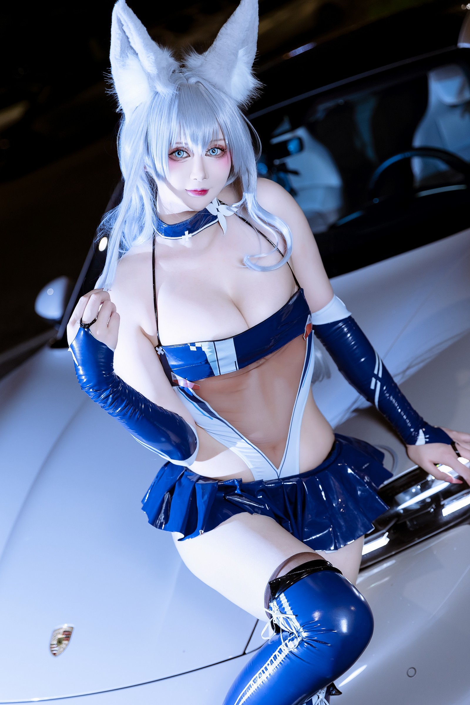 兔胖胖min – 碧蓝航线 信浓 赛车 Cosplay 高清写真集（40P-334.3MB）