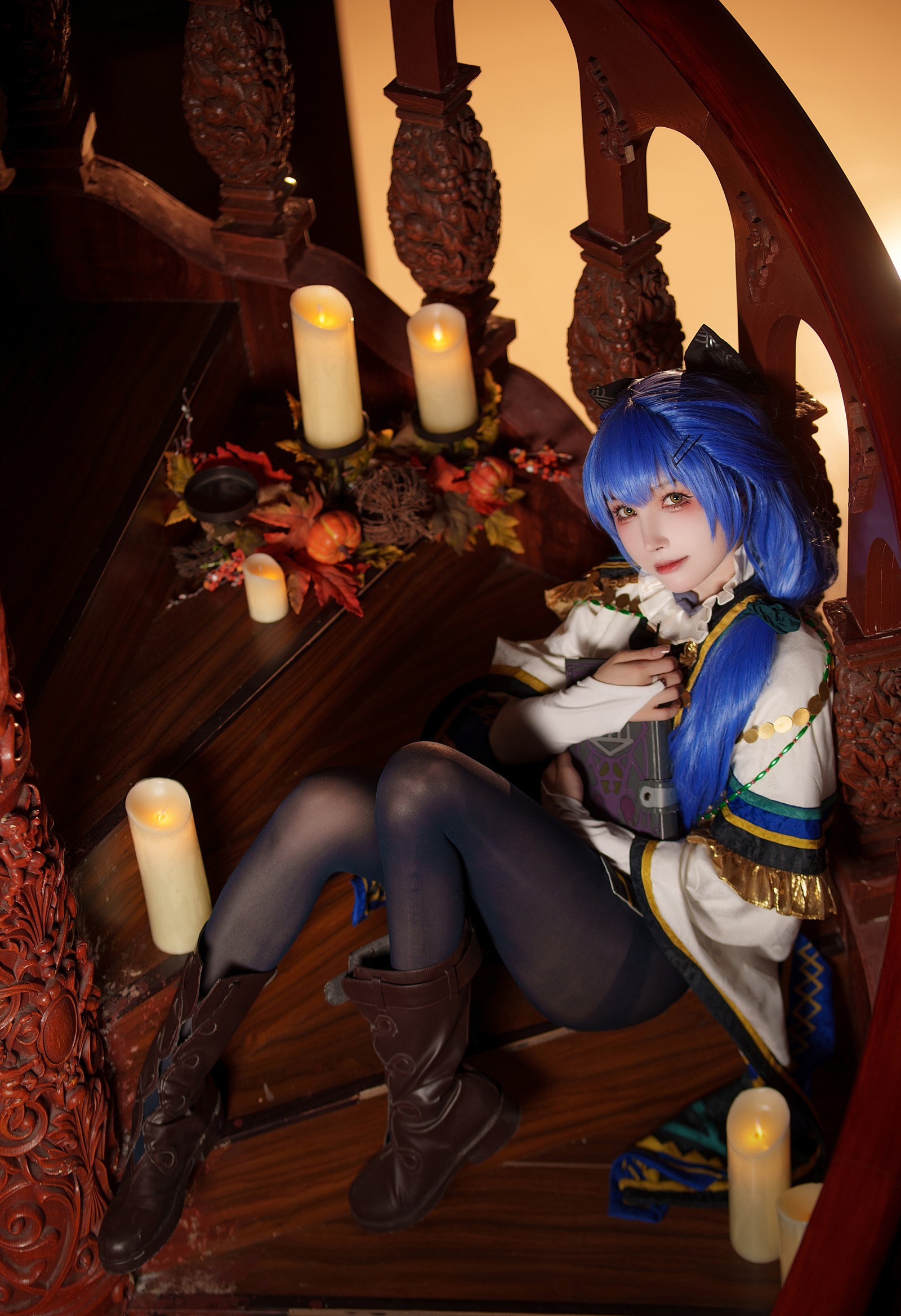 一千只猫薄禾写真 – 魔女·安洁 Cosplay 高清写真套图（18P / 234.4MB）插图1