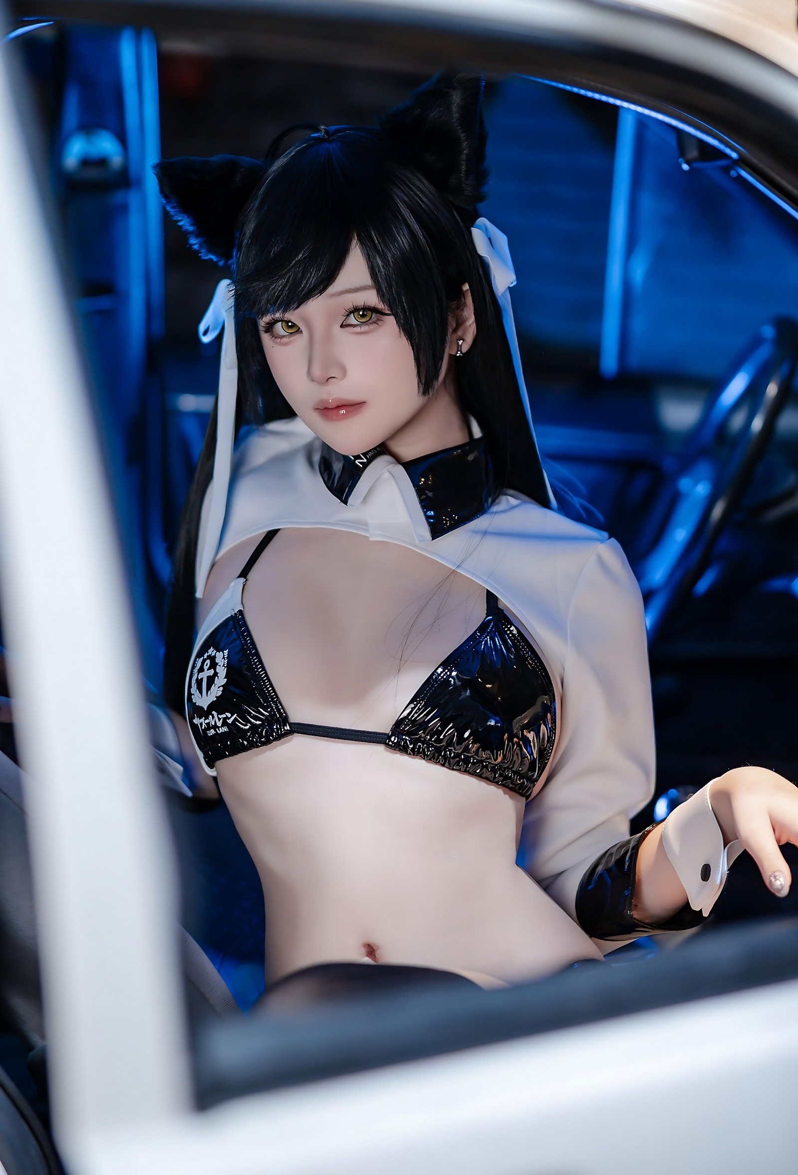屿鱼 Yuyu 碧蓝航线 爱宕 赛车服 Cosplay 写真图集（114P｜142MB）插图4