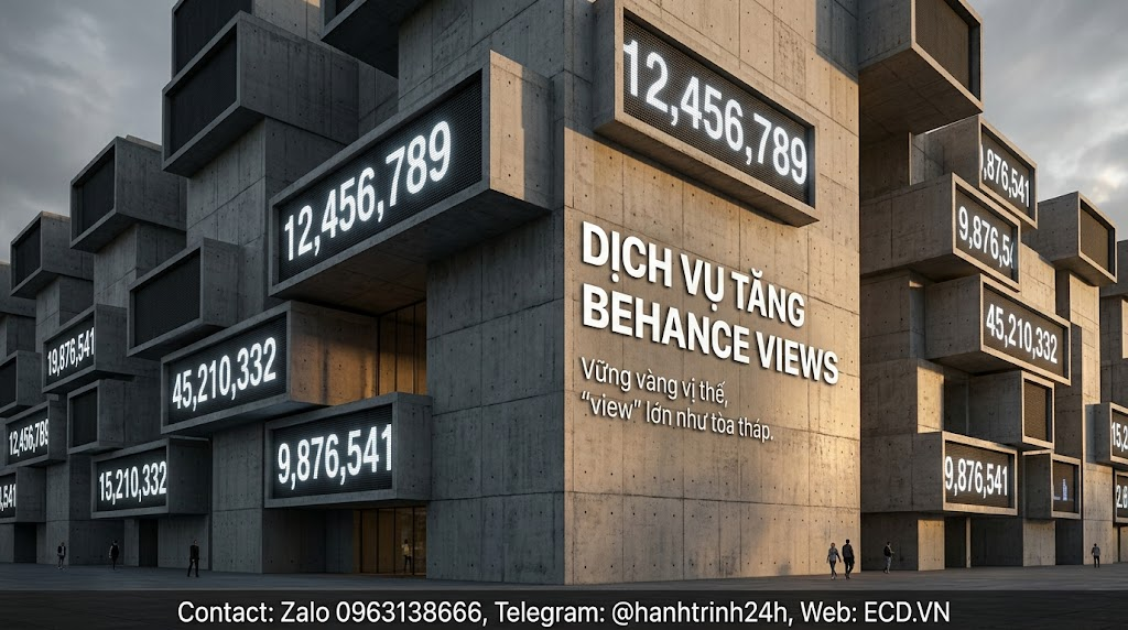 dịch vụ tăng behance views pro behance pro