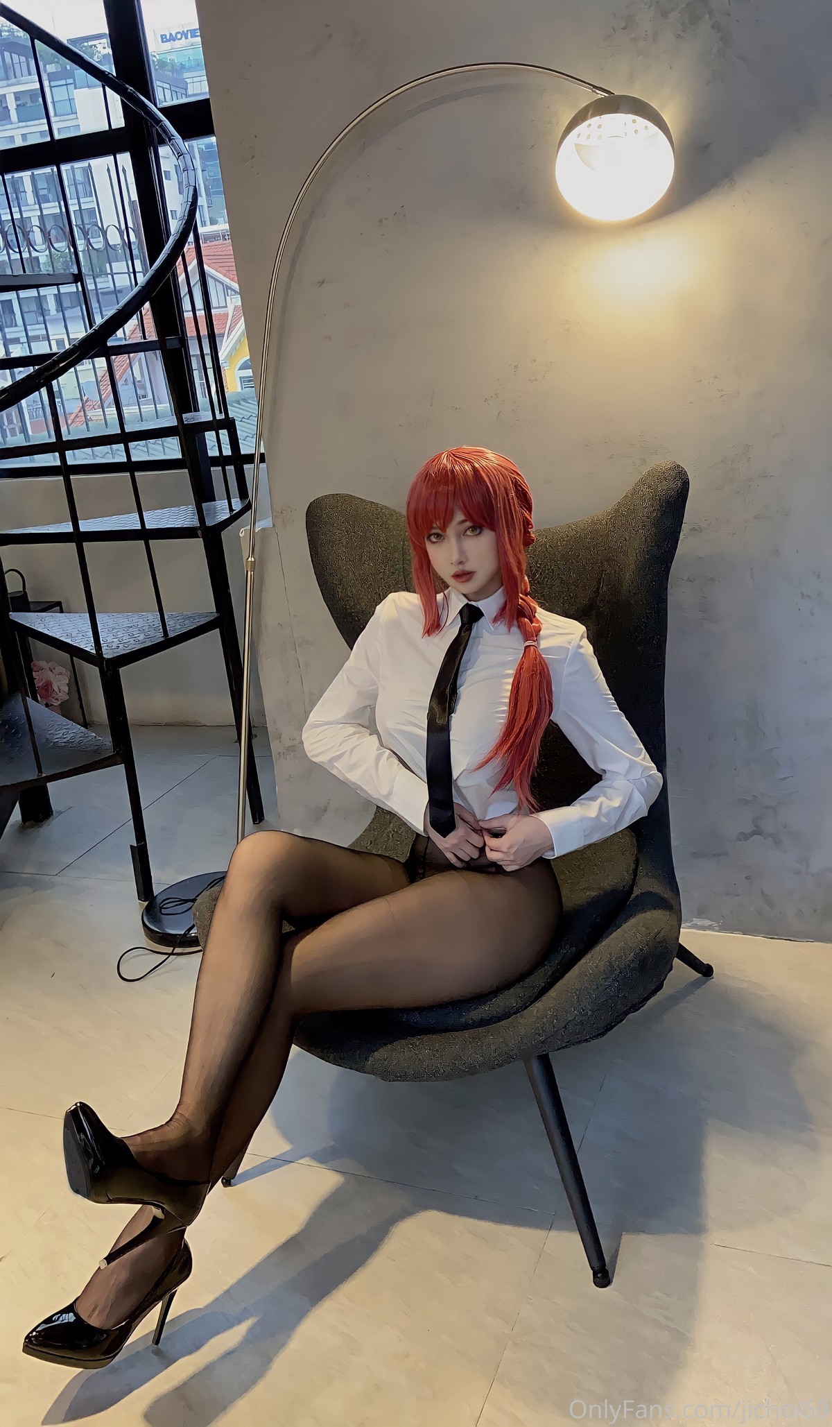 Choi Ji Yun 玛奇玛Cosplay写真 电锯人高清角色图集 [54P-70M]插图6
