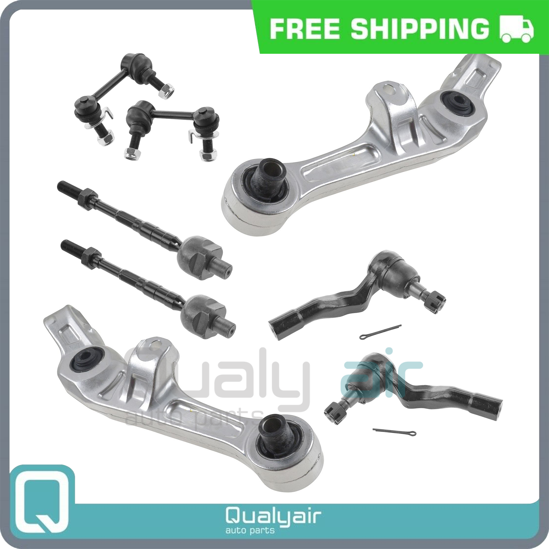 Front Control Arm & Suspension Kit for 2003-2004 Infiniti G35 - 8pcs - Picture 1 of 6