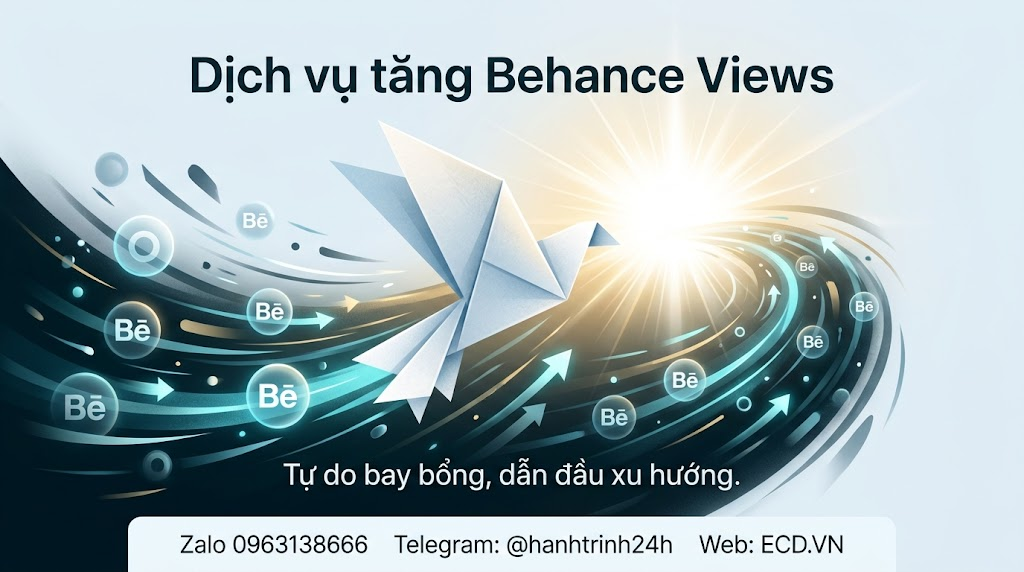 dịch vụ tăng behance views top dành cho designer