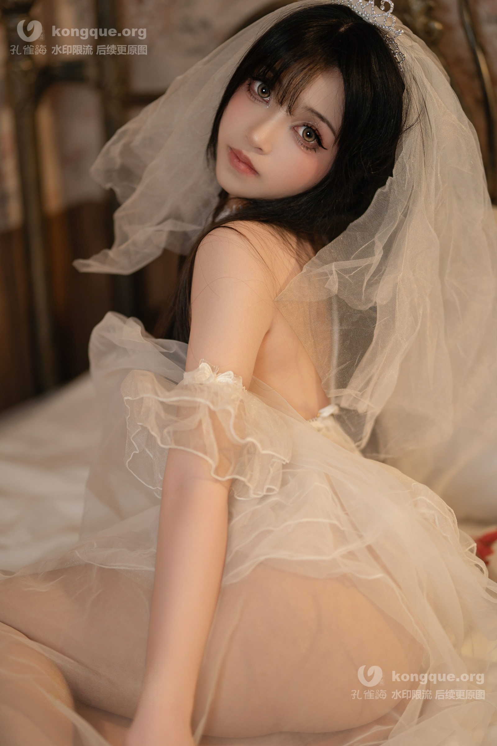Bangni邦尼 – 白色花嫁 Cosplay 高清写真集（85P-1.02GB）插图