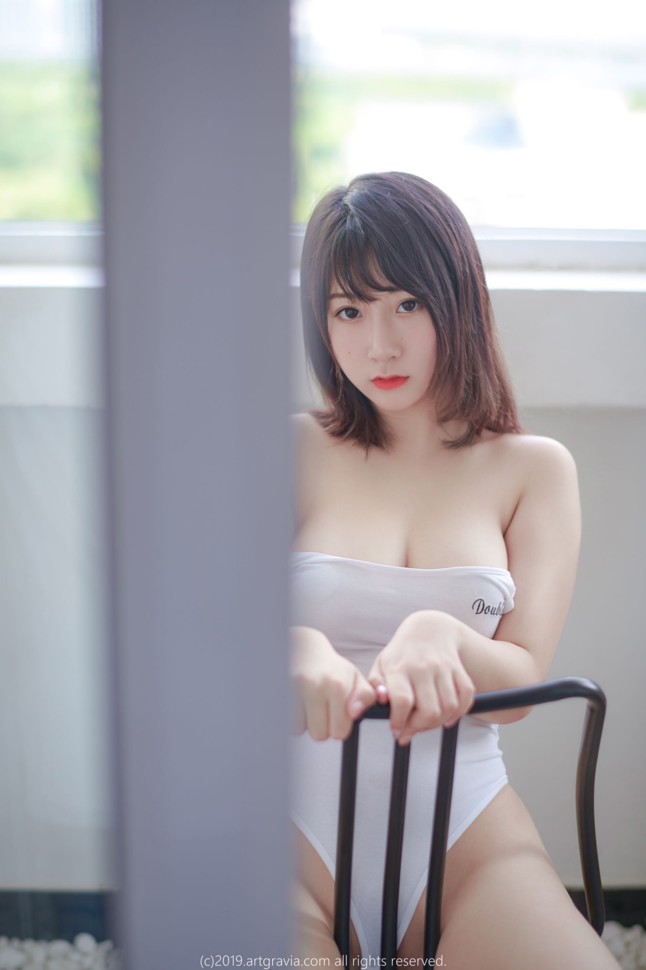 猫九酱sakura《夏日风吊带背心美女》写真，清新与活力的COS妹子插图4