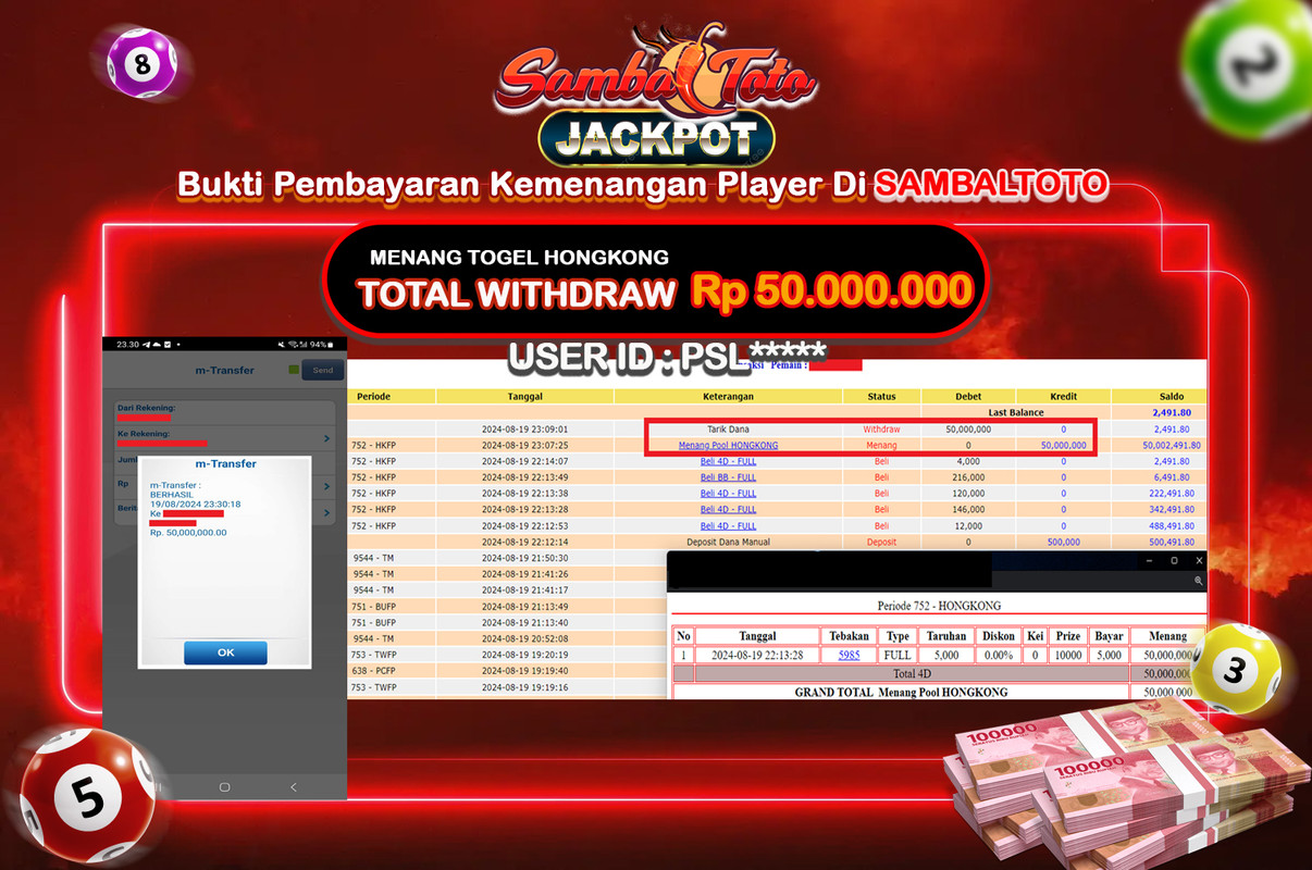 Bukti JP ( 19 Agustus 2024 ) Lunas Rp 50.000.000,-