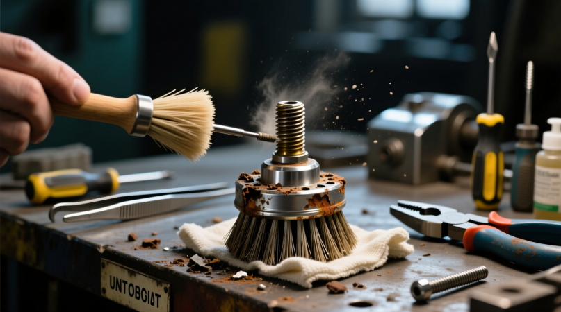 Чистка насадок и ремонт электрической щётки