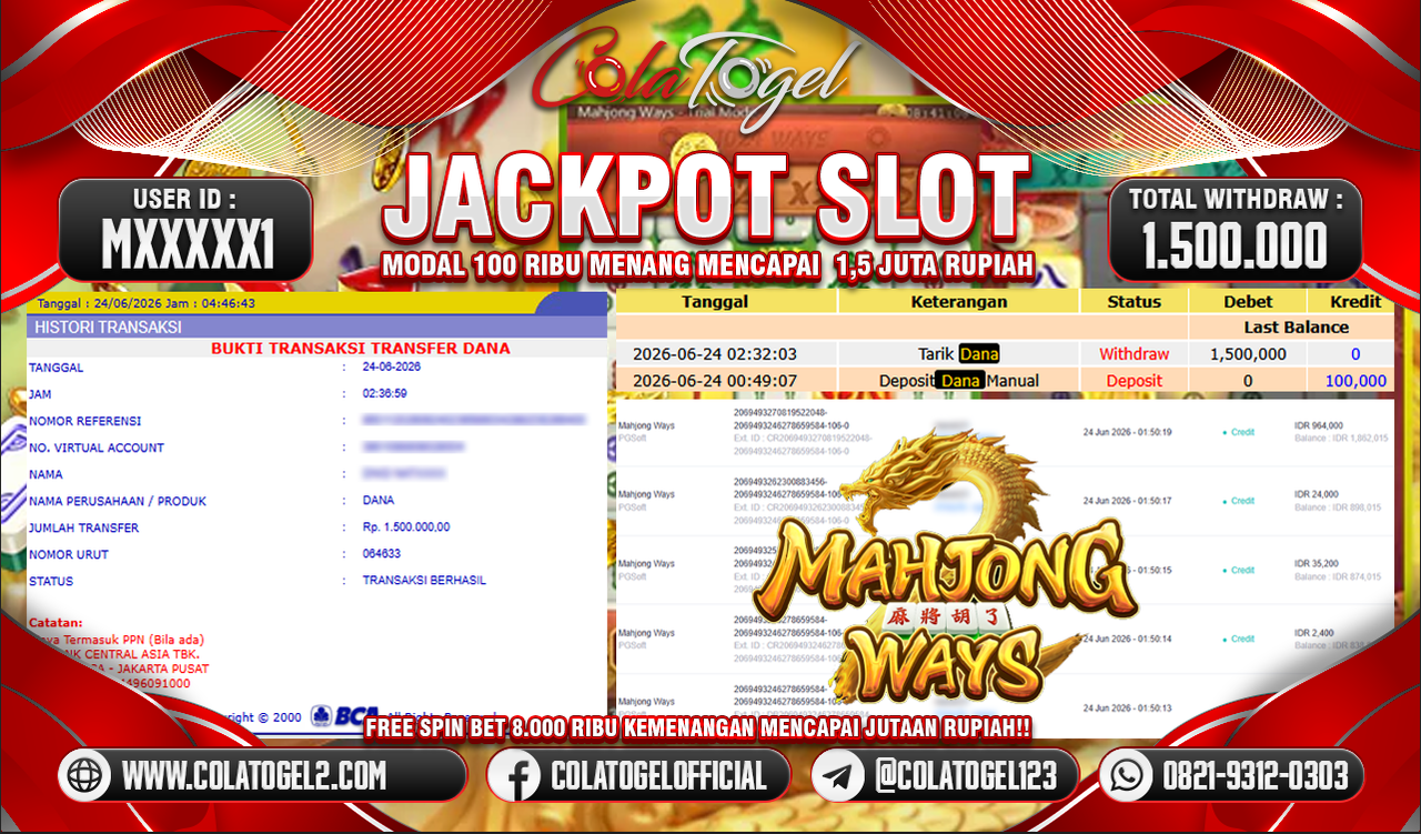 JACKPOT SLOT GACOR!!