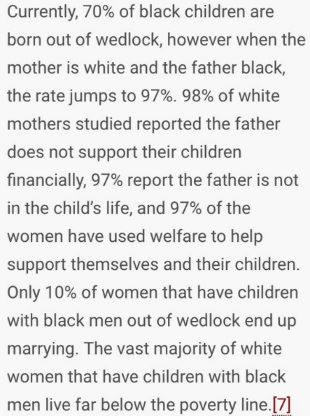 97 out of wedlock - 98 no support
