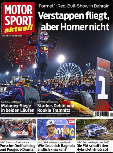 Cover: Motorsport aktuell Magazin No 13 vom 06  März 2024