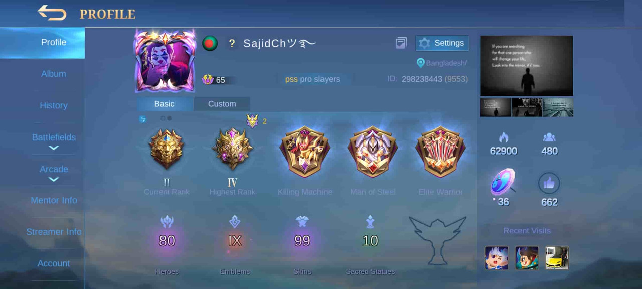 projext next 3.0 UI mobile legends