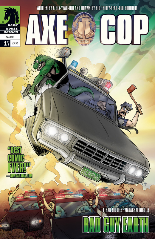 Axe Cop - Bad Guy Earth #1-3 (2011) Complete