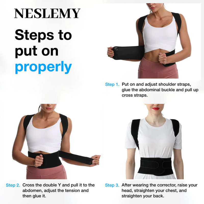 How to use the posture corrector in 3 easy steps