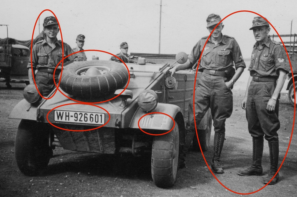 Orig. Foto VW 82 Kübelwagen 22.Infanterie-Division Griechenland 