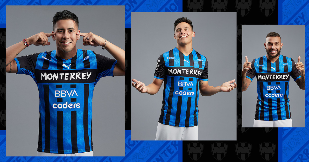 Los Rayados de Monterrey muestran sus nuevos uniformes, ¿Igual a Querétaro?