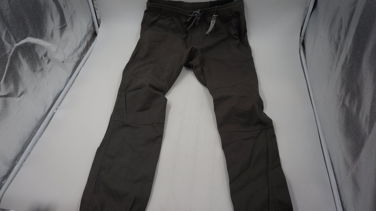 MENS DRAWSTRING JOGGERS FLEX GREY SIZE 